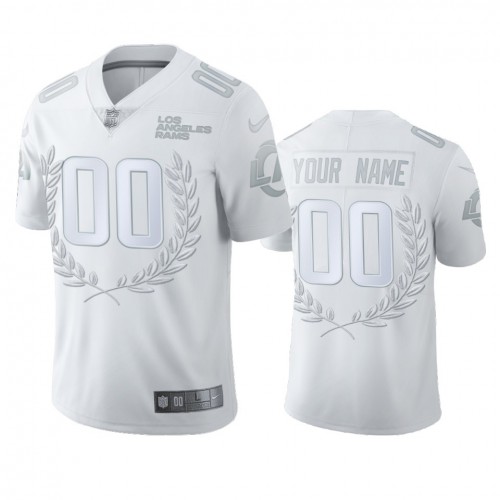 Los Angeles Rams Custom Men's Platinum MVP Limited Edition Jersey