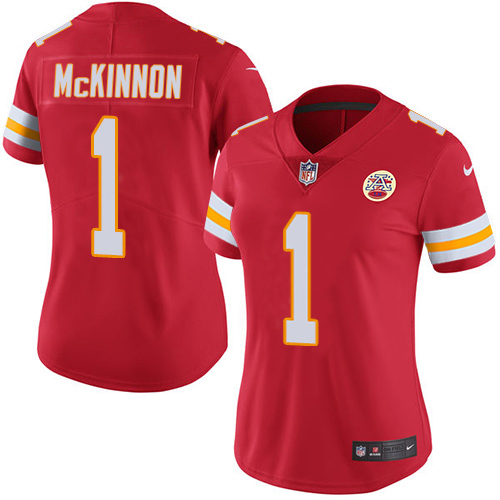 Chiefs #1 Jerick McKinnon Red Team Color Women's Stitched Vapor Untouchable Limited Jersey