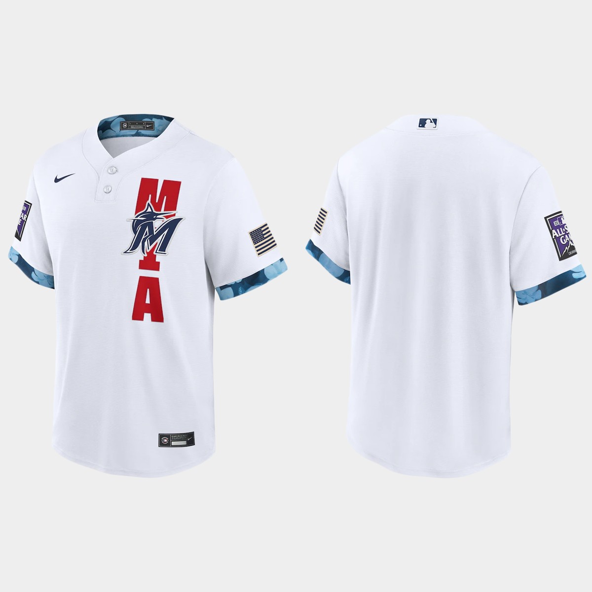 Miami Marlins 2021 All Star Game Fan's Version White Jersey
