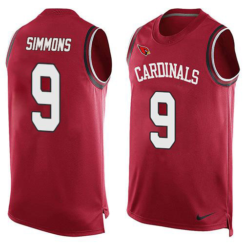 Cardinals #9 Isaiah Simmons Red Team Color Men's Stitched Limited Tank Top Jersey