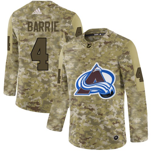 Adidas Colorado Avalanche #4 Tyson Barrie Camo Authentic Stitched Jersey Men's
