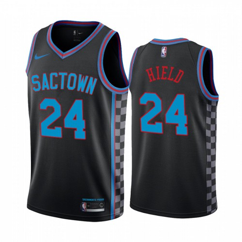 Sacramento Kings #24 Buddy Hield Black Womens Swingman 2020-21 City Edition Jersey Womens