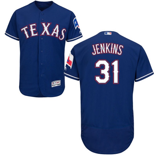 Texas Rangers #31 Ferguson Jenkins Blue Flexbase Authentic Collection Stitched Jersey Men's