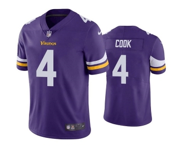 Men's Youth Women's Minnesota Vikings #4 Dalvin Cook Purple Vapor Untouchable Stitched Jersey