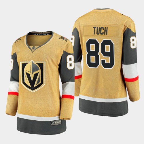 Vegas Golden Vegas Golden Knights #89 Alex Tuch Women 2020-21 Player Alternate Stitched Jersey Gold Womens