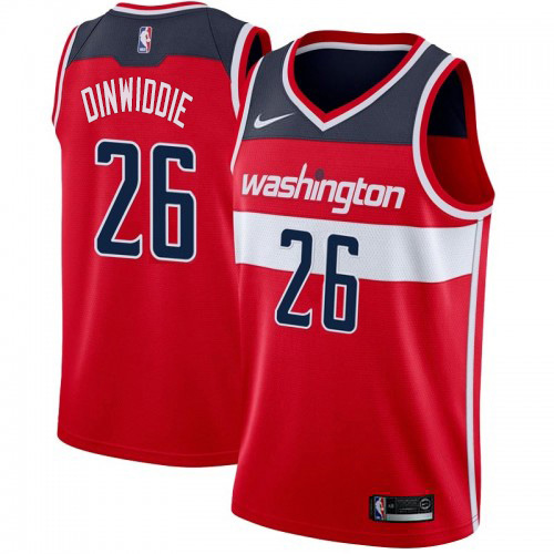 Washington Wizards #26 Spencer Dinwiddie Youth Red Swingman Icon Edition Jersey Youth