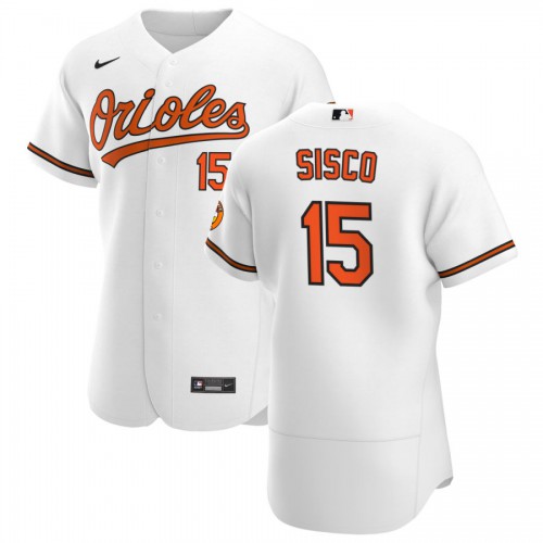 Baltimore Baltimore Orioles #15 Chance Sisco Men's White Home 2020 Authentic Player Jersey Men's