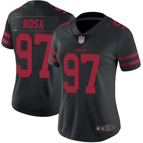 49ers #97 Nick Bosa Black Alternate Women's Stitched Vapor Untouchable Limited Jersey