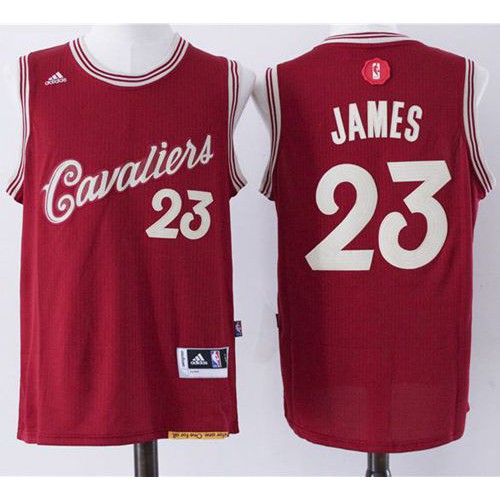 Cleveland Cavaliers #23 LeBron James Red 2015-2016 Christmas Day Stitched Jersey Mens