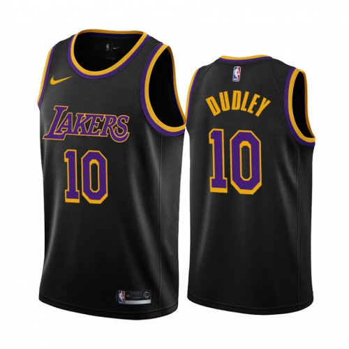 Los Angeles Los Angeles Lakers #10 Jared Dudley Black Swingman 2020-21 Earned Edition Jersey Mens