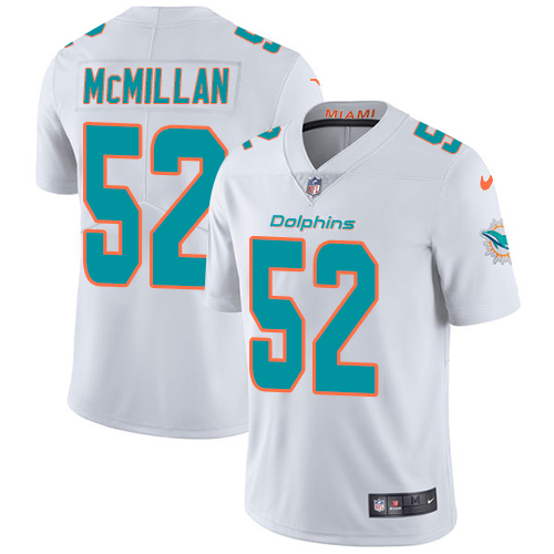 Miami Dolphins #52 Raekwon McMillan White Men's Stitched Vapor Untouchable Limited Jersey Men's