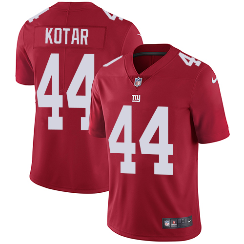 New York Giants #44 Doug Kotar Red Alternate Men's Stitched Vapor Untouchable Limited Jersey Men's