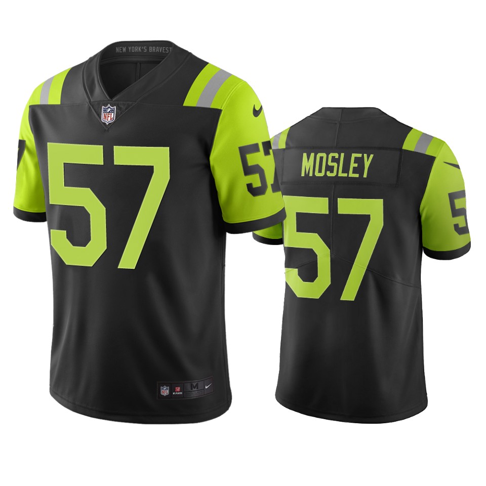 New York Jets #57 C.J. Mosley Black Green Vapor Limited City Edition Jersey