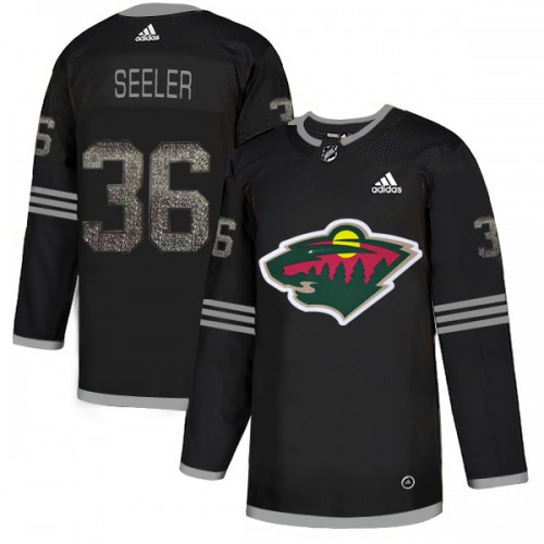 Adidas Minnesota Wild #36 Nick Seeler Black Authentic Classic Stitched Jersey Men's