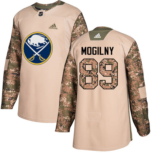 Adidas Buffalo Sabres #89 Alexander Mogilny Camo Authentic 2017 Veterans Day Stitched Jersey Men's