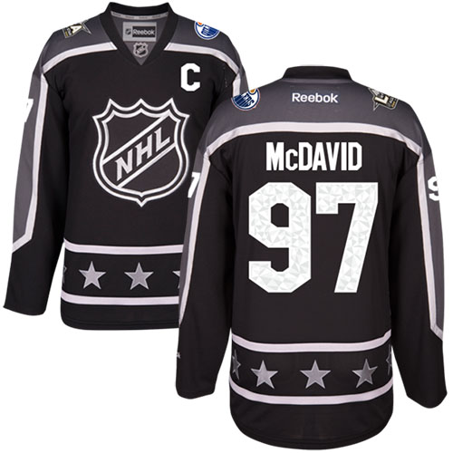 Edmonton Oilers #97 Connor McDavid Black 2017 All-Star Pacific Division Stitched Youth Jersey Youth