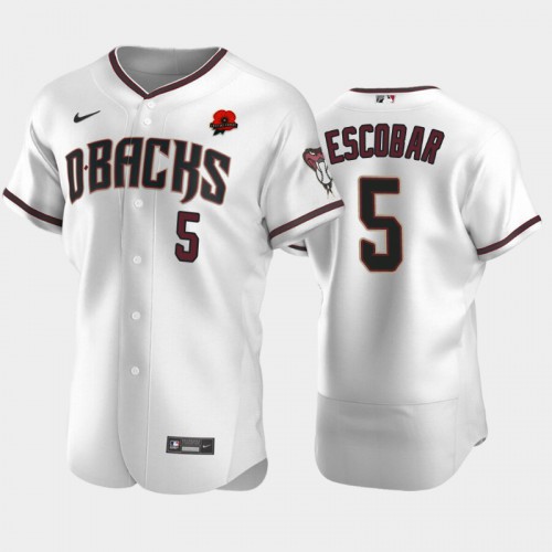 Arizona Arizona Diamondbacks #5 Eduardo Escobar Men's Authentic 2021 Memorial Day Jersey - White Men's