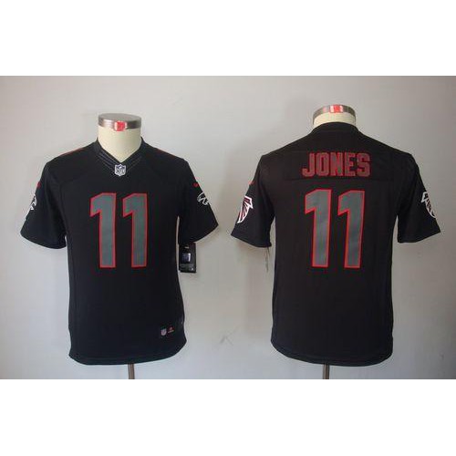 Atlanta Falcons #11 Julio Jones Black Impact Youth Stitched Limited Jersey Youth