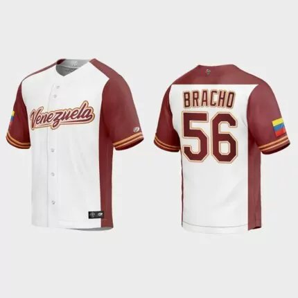 Silvino Bracho Venezuela Baseball 2023 World Baseball Classic Replica Jersey – White