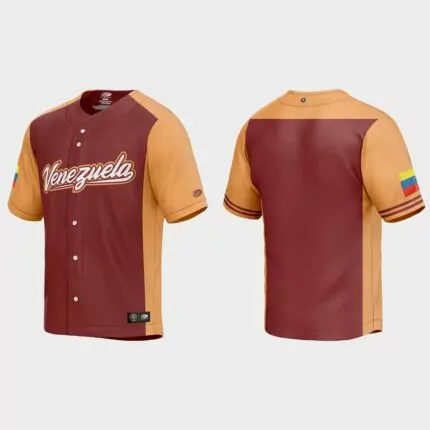 Venezuela Baseball 2023 World Baseball Classic Jersey – Burgundy