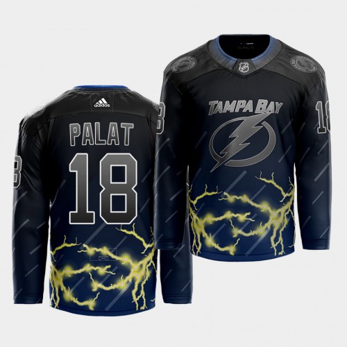 Adidas Tampa Bay Lightning #18 Ondrej Palat 2021 City Concept Stitched Jersey - Black Men's
