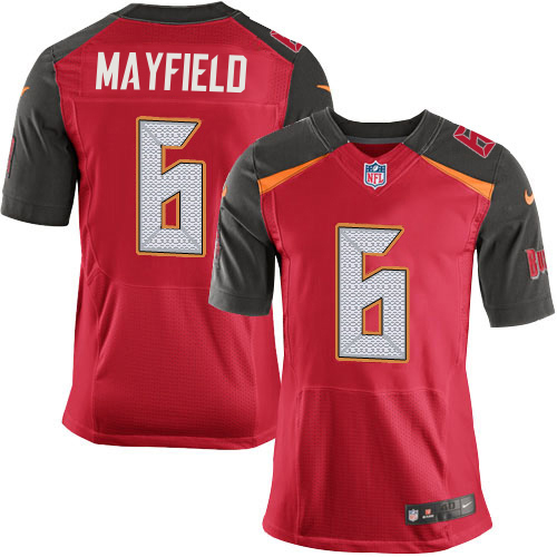 Buccaneers #6 Baker Mayfield Red Team Color Men's Stitched Vapor Untouchable Elite Jersey