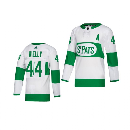 Adidas Maple Toronto Maple Leafs #44 Morgan Rielly White 2019 St. Patrick's Day Authentic Player Stitched Youth Jersey Youth