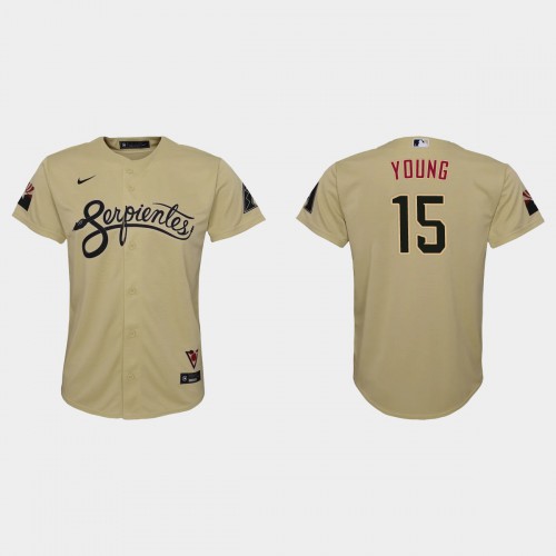 Arizona Arizona Diamondbacks #15 Andrew Young Youth 2021 City Connect Jersey Gold Youth