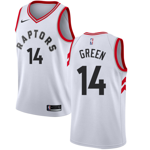 Toronto Raptors #14 Danny Green White Swingman Association Edition Jersey Mens