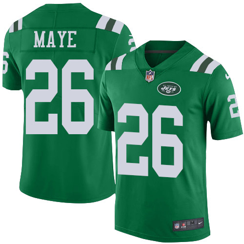 New York Jets #26 Marcus Maye Green Men's Stitched Limited Rush Jersey Men's