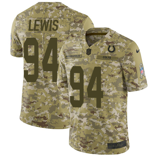 Indianapolis Colts #94 Tyquan Lewis Camo Men's Stitched Limited 2018 Salute To Service Jersey Men's