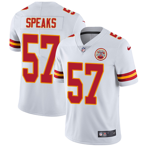 Kansas City Chiefs #57 Breeland Speaks White Men's Stitched Vapor Untouchable Limited Jersey Men's