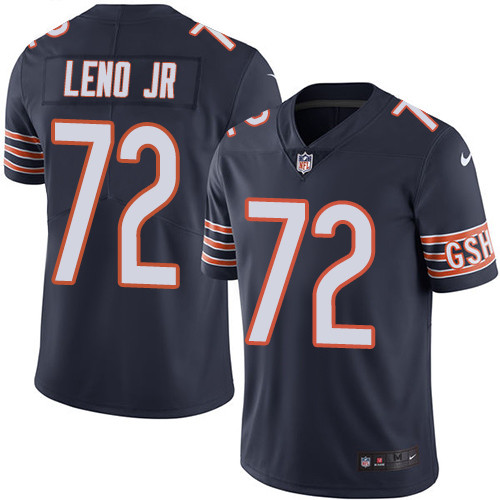 Chicago Bears #72 Charles Leno Jr Navy Blue Team Color Youth Stitched Vapor Untouchable Limited Jersey Youth
