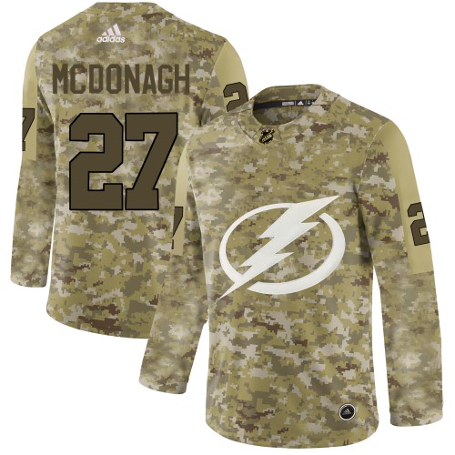 Adidas Tampa Bay Lightning #27 Ryan McDonagh Camo Authentic Stitched Jersey Men's