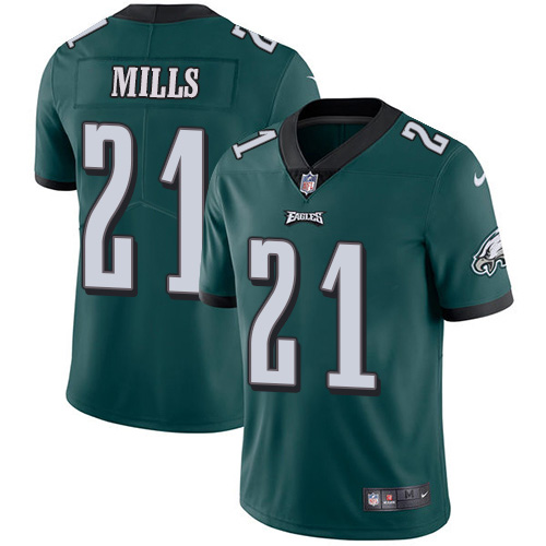 Philadelphia Eagles #21 Jalen Mills Green Team Color Men's Stitched Vapor Untouchable Limited Jersey Men's