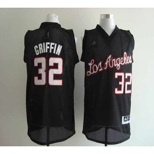 Los Angeles Clippers #32 Blake Griffin Black Revolution 30 Stitched Jersey Mens