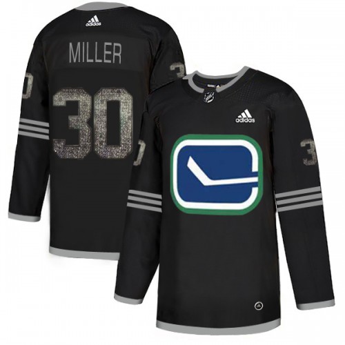 Adidas Vancouver Canucks #30 Ryan Miller Black_1 Authentic Classic Stitched Jersey Men's