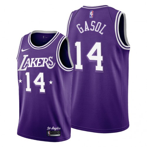 Los Angeles Los Angeles Lakers #14 Marc Gasol Womens 2021-22 City Edition Purple Jersey Womens