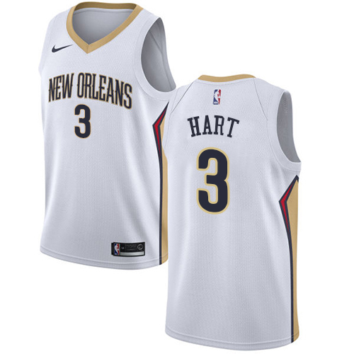 New Orleans Pelicans #3 Josh Hart White Swingman Association Edition Jersey Mens