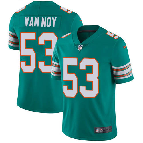 Miami Dolphins #53 Kyle Van Noy Aqua Green Alternate Men's Stitched Vapor Untouchable Limited Jersey Men's