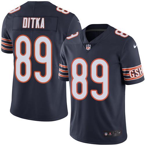 Bears #89 Mike Ditka Navy Blue Team Color Youth Stitched Vapor Untouchable Limited Jersey
