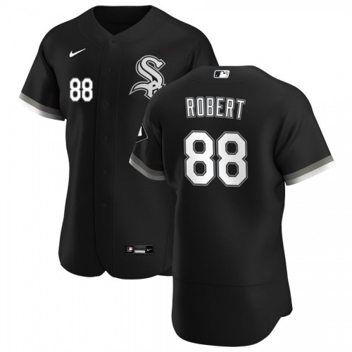 Chicago Chicago White Sox #88 Luis Robert Men's Black Alternate 2020 Authentic Player Jersey Men's