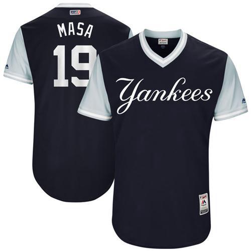 New York Yankees #19 Masahiro Tanaka Navy 