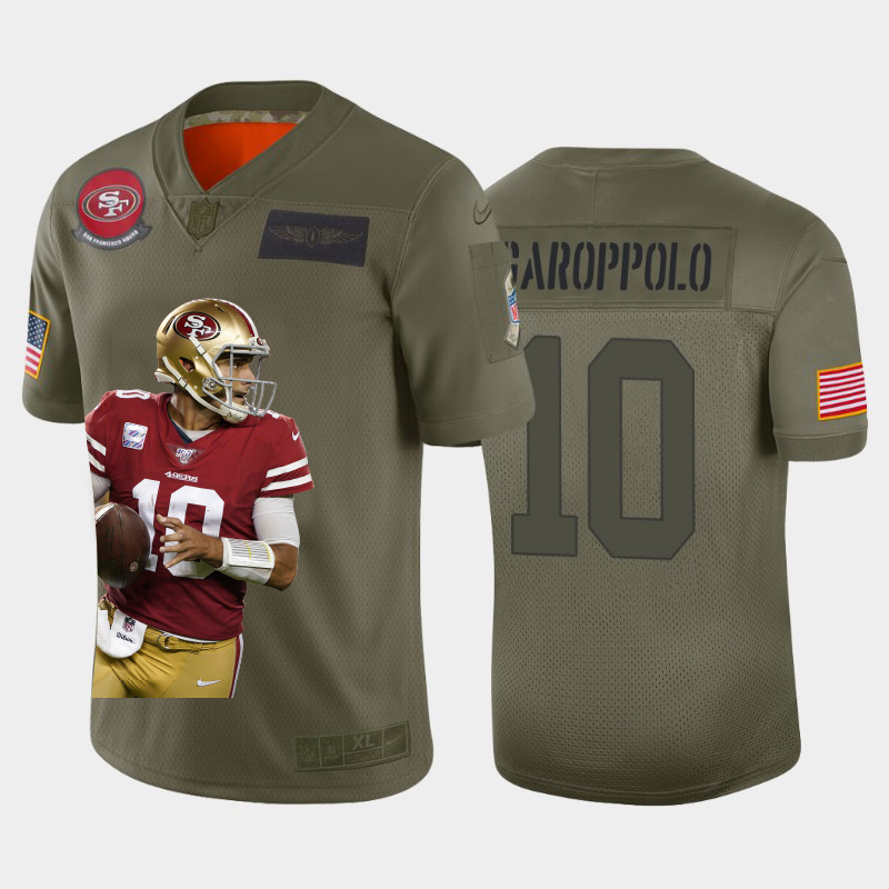 San Francisco 49ers #10 Jimmy Garoppolo Team Hero Vapor Limited Jersey Camo