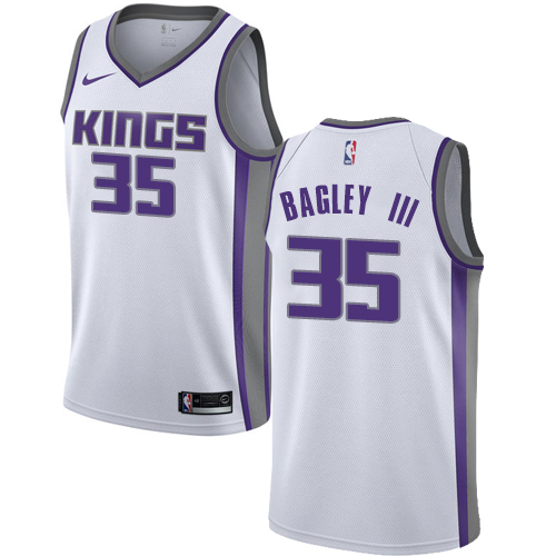 Sacramento Kings #35 Marvin Bagley III White Womens Swingman Association Edition Jersey Womens