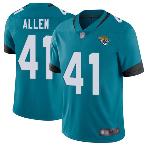 Jaguars #41 Josh Allen Teal Green Alternate Men's Stitched Vapor Untouchable Limited Jersey