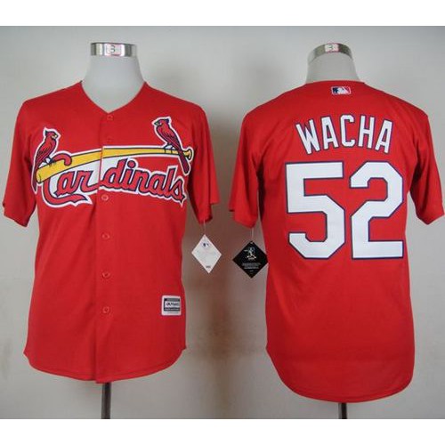 St.Louis Cardinals #52 Michael Wacha Red Cool Base Stitched Jersey Men's