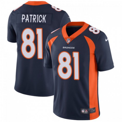 Denver Broncos #81 Tim Patrick Navy Blue Alternate Men's Stitched Vapor Untouchable Limited Jersey Men's