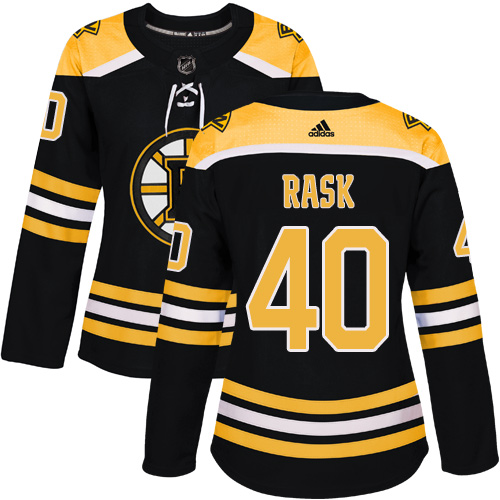 Adidas Boston Bruins #40 Tuukka Rask Black Home Authentic Women's Stitched Jersey Womens