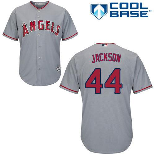 Los Angeles Angels #44 Reggie Jackson Grey Cool Base Stitched Youth Jersey Youth